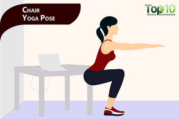 tư thế yoga cái ghế bài tập giảm mỡ bụng